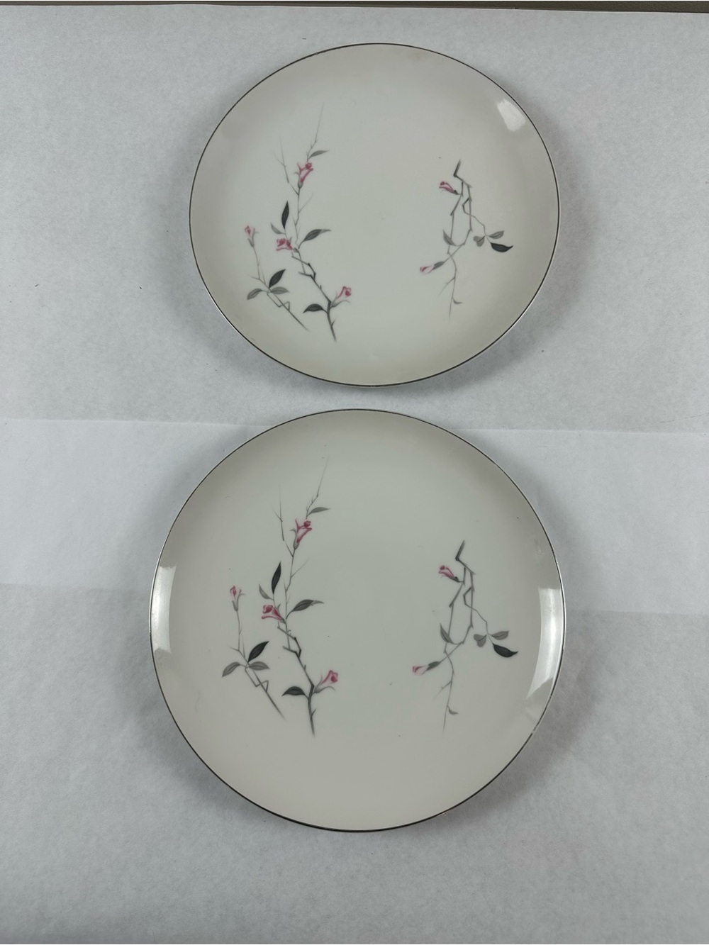 Cherry Blossom Fine China 1067-1 Japan Replacement Dinner Plates- Set of 2
